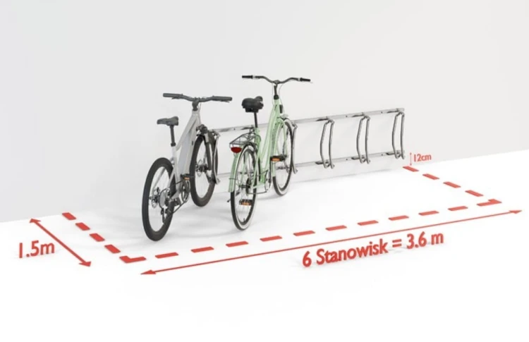 Stojak rowerowy ECHO-6 z regulacją kąta stanowisk