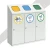 Kosz do segregacji BIN-3 na worki PSO 3_3W.webp