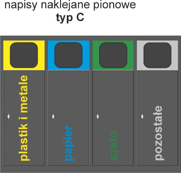 Wewnętrzny kosz do segregacji odpadów ANT-2 2-komorowy