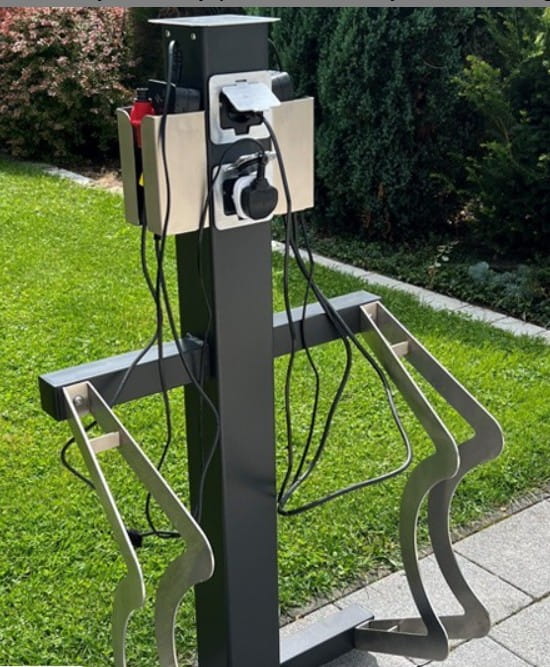 Orion II stojak rowerowy ze stali nierdzewnej do e-rowerów