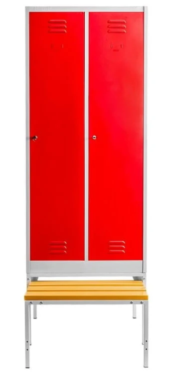 Podstawa Mega-M 80x80x43 cm z ławką WPC do szafki BHP