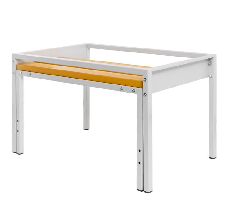 Praktyczna podstawa z ławeczką WPC pod szafkę BHP 80x80x43 cm