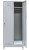 Szafka BHP ubraniowa Mega-M 2-drzwiowa 80 cm szara
