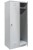 Szafka BHP ubraniowa Mega-M 2-drzwiowa 80 cm szara