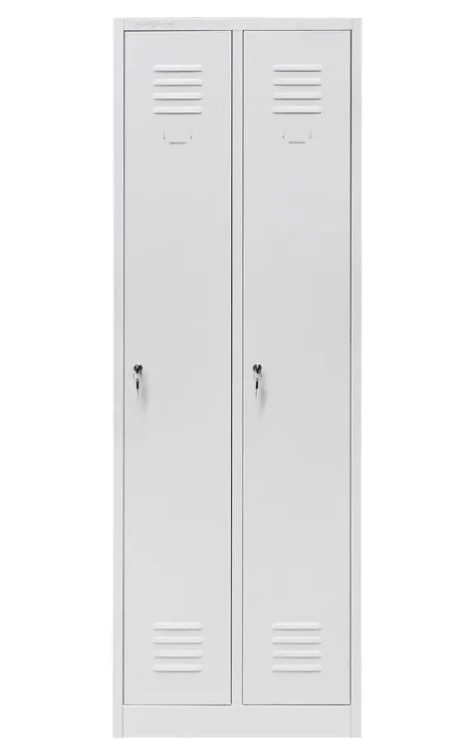 Szafka ubraniowa Kra28 Mega-M 2-drzwiowa 60 cm szara