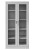 Szara szafa biurowa metalowa Mega-M WENUS 90x40x185 cm