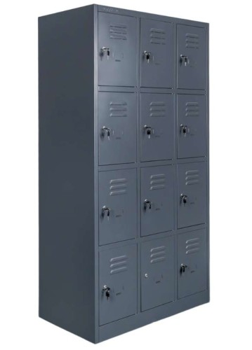 Szafka sktytkowa, śniadaniowa, 12 skrytek 3-kolumniwa