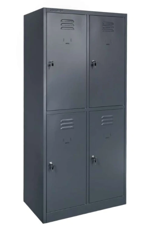 Metalowa szafka ubraniowa Mega-M 80x50x180 cm grafitowa