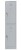 Szafka skrytkowa BHP Mega-M 2 skrytki 40x50x180 cm szara