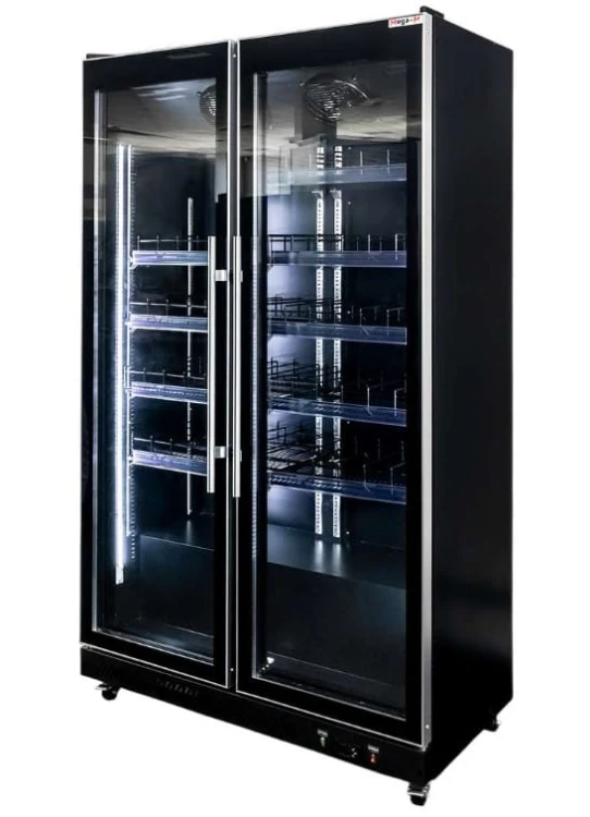 Witryna chłodnicza 2-drzwiowa 800L Mega-M DIEGO R112 Prestige Black