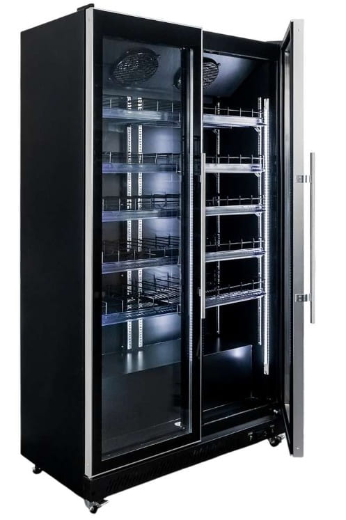 Witryna chłodnicza na napoje 800L z drzwiami szklanymi Full Glass