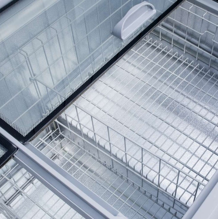 Zamrażarka skrzyniowa 437 l do gastronomii z panelem elektronicznym