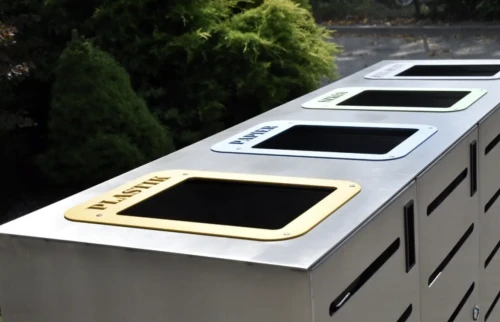 Kosz do segregacji Ajaks IV, kosz na śmieci, stal nierdzewna,.webp