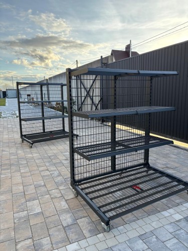 Regał mobilny 6-półkowy 1310x900x1600 malowany proszkowo