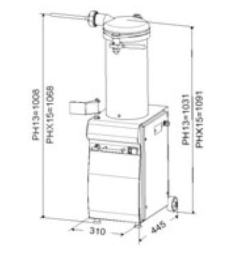 Hydrauliczna nadziewarka do kiełbas PHX 15 pojemność 15 l