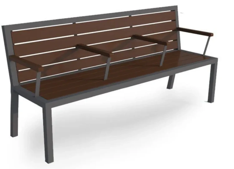 Ławka dworcowa Limba stal ocynkowana i malowana proszkowo model.webp