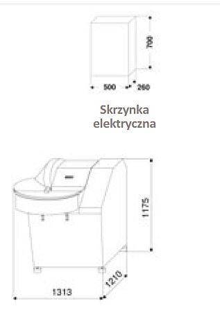 Profesjonalny kuter masarski Titane 80V