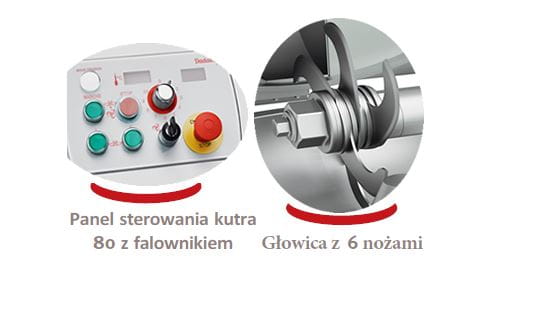 Kuter do mięsa o pojemności 80 litrów Titane 80V