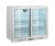 Srebrna lodówka barowa Arktic do napojów 900x520x840 mm