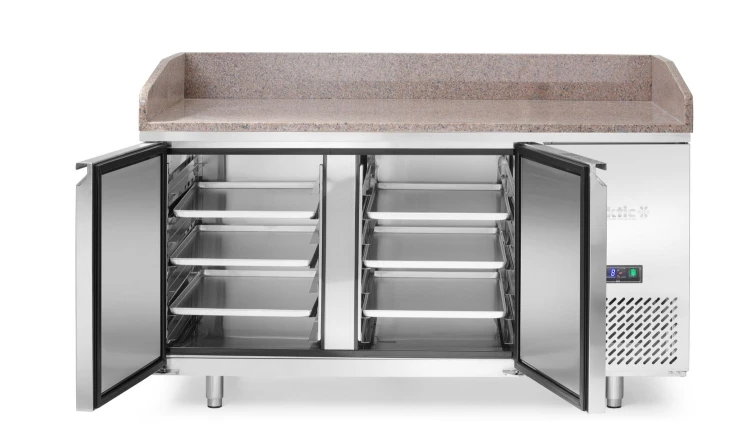 Dwudrzwiowy stół chłodniczy do pizzy Arktic 230V 250W