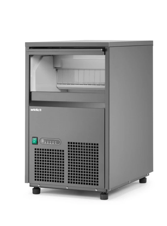 Czarna kostkarka do lodu Arktic 520x380x637 mm