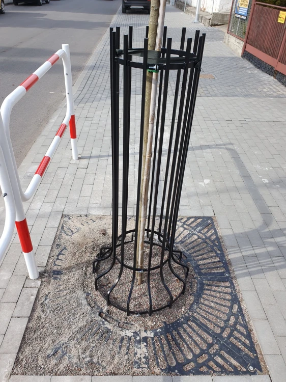 Osłona drzewa malowana proszkowo wysokość 150 cm