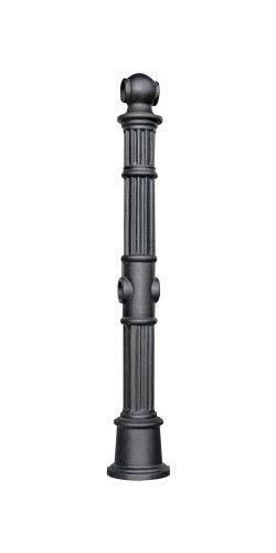 Żeliwny słupek bariery uliczny o wysokości 86 cm