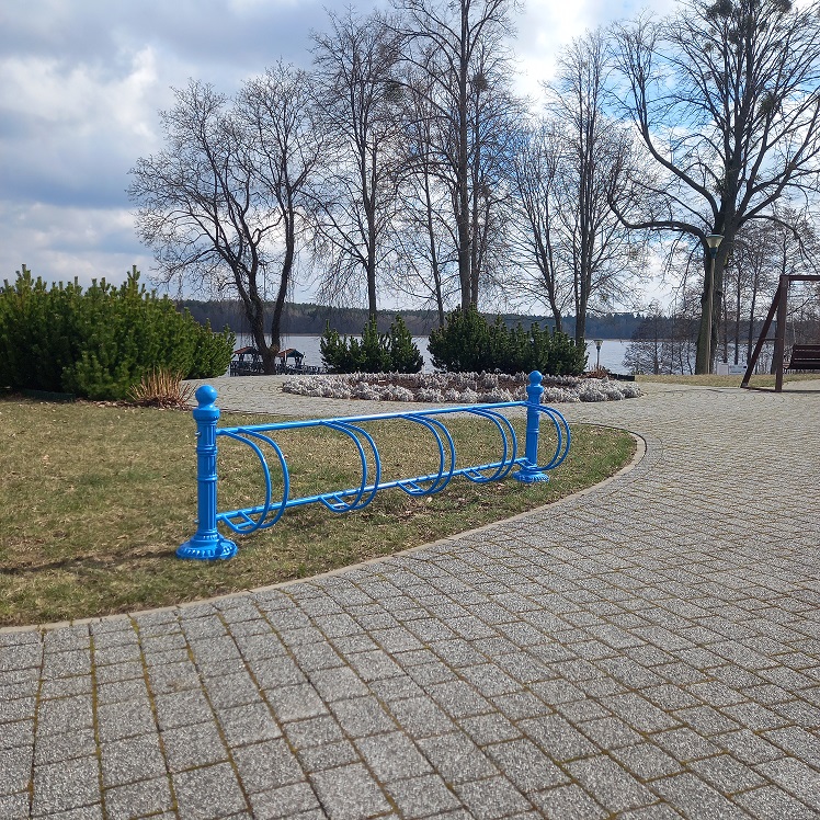 Stojak rowerowy malowany proszkowo do przestrzeni publicznej