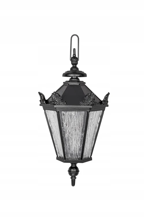 Czarny lampion żeliwny wiszący Gicor