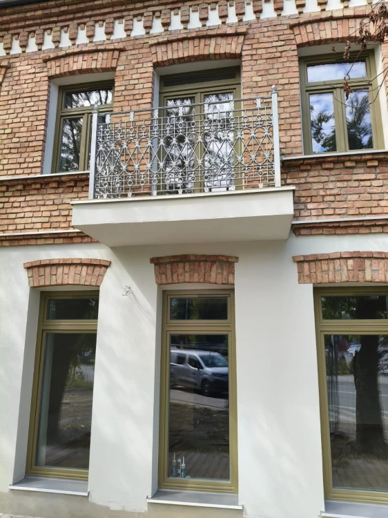 Balustrada żeliwna  o szerokości 58,5 cm