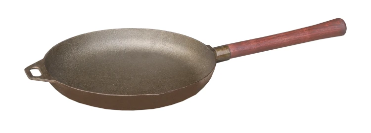 Patelnia żeliwna 25 cm z drewnianą rączką