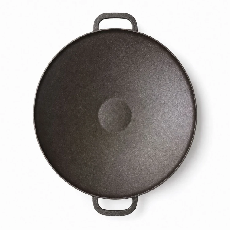 Patelnia wok żeliwna 55 cm do gotowania przy ognisku