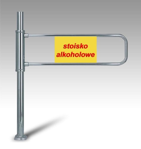 Bramka sklepowa wejściowa Porta M2 chromowana