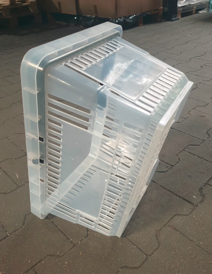 Plastikowy koszyk sklepowy o pojemności 22 l