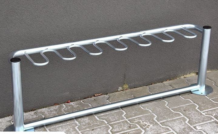 Stalowy stojak na hulajnogi Fiołek 6 stanowisk