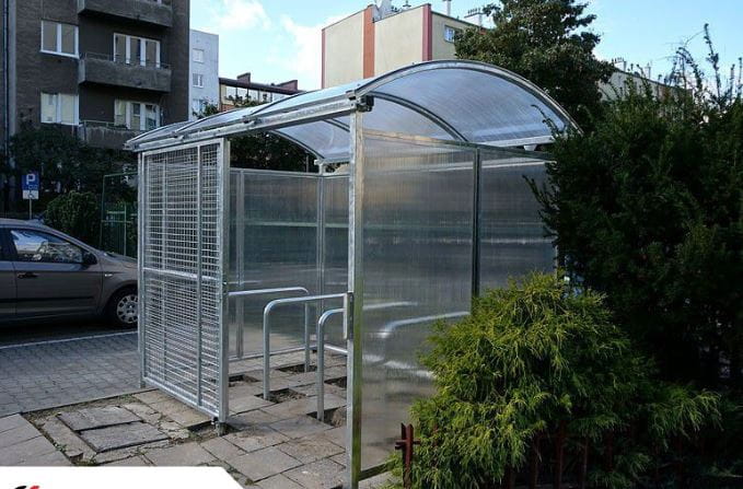 Zamykana wiata na rowery Zorza 420 cm