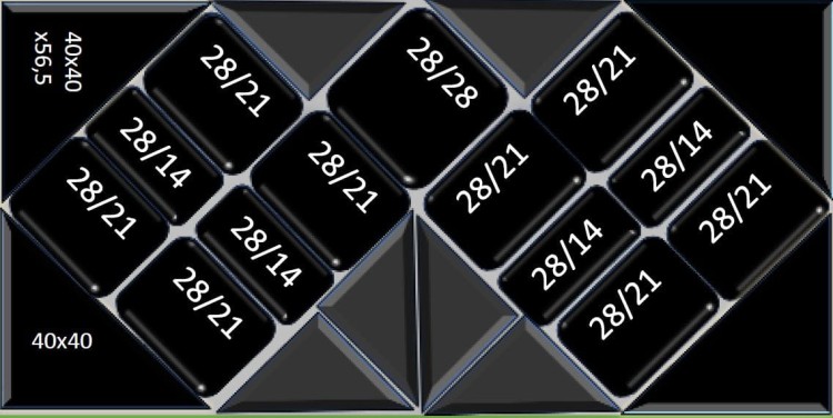 Podwójny układ na sałatki z pojemnikami trójkątnymi.JPG