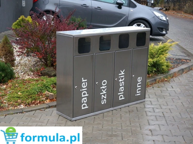 Kosz do recyklingu Etna IV 4 pojemniki po 40 l