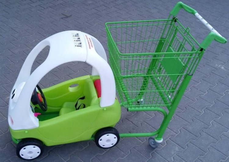 Dziecięcy wózek sklepowy MEC Kids 100 o pojemności 100 litrów