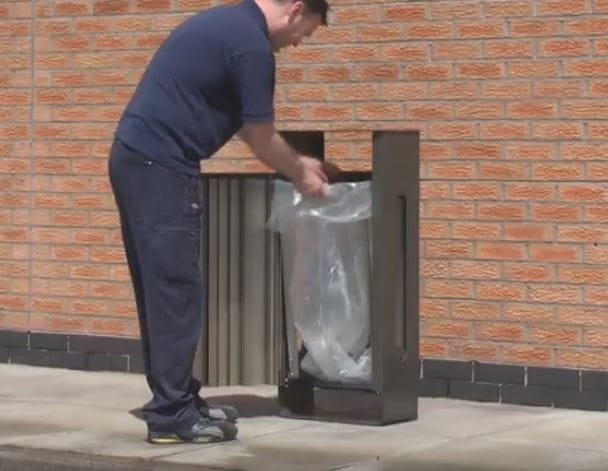 Szary kosz Electra 60 z pojemnikiem wewnętrznym