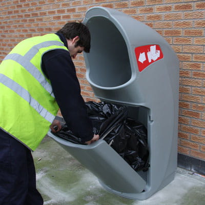Kosz na odpady Combo Delta do strefy Drive-Thru
