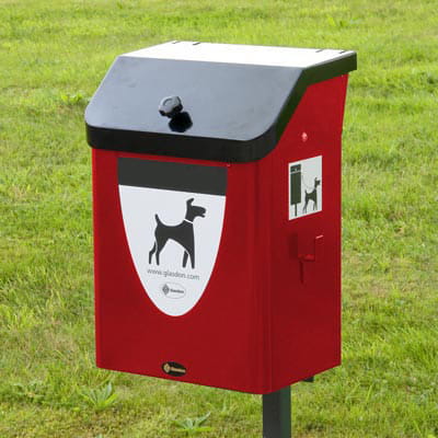 Metalowy kosz na psie odchody Fido 35 35 l