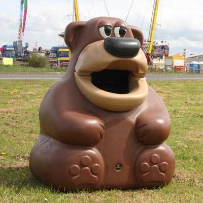 Brązowy kosz na śmieci dla dzieci TidyBear