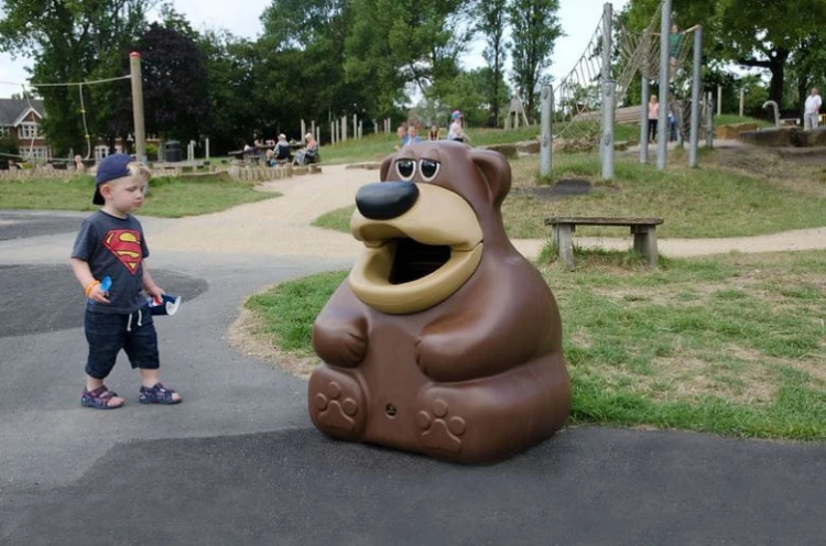 Kosz TidyBear z pojemnikiem wewnętrznym ze stali ocynkowanej