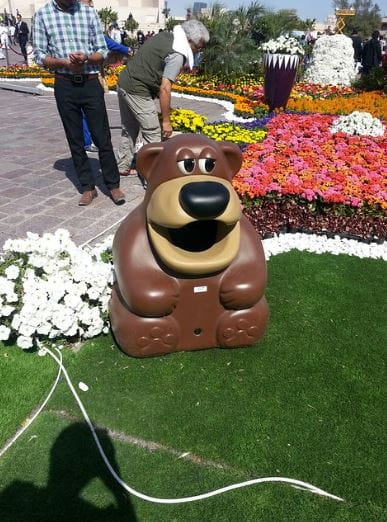 Kosz na odpady TidyBear do parku i placu zabaw