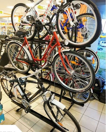 Ekspozytor rowerowy Limo-6 do sklepu rowerowego