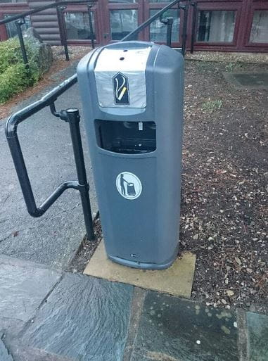 Kosz miejski Integro City z pojemnikiem na popiół 5 l