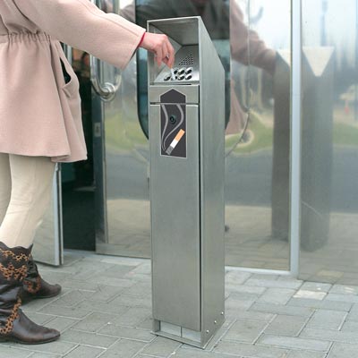 Popielniczka wolnostojąca Ashguard do stref palaczy