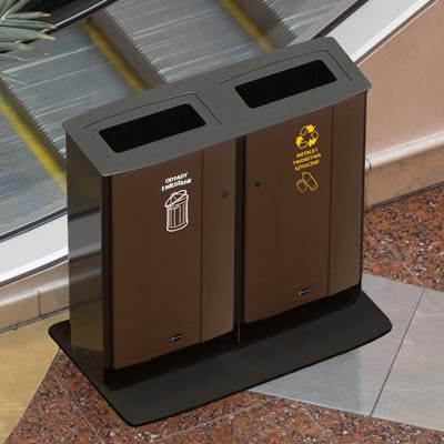 Kosz do segregacji odpadów Electra 120 Duo 2 x 60 l