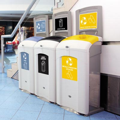 Kosz do recyklingu Nexus 100 na metale i tworzywa sztuczne